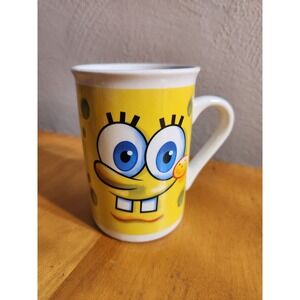 Sponge Bob Square Pants Ceramic Coffee Mug Cup‎ 2012 Viacom Cartoon Network